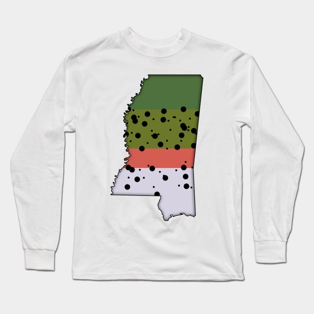 Mississippi Trout Long Sleeve T-Shirt by somekindofguru